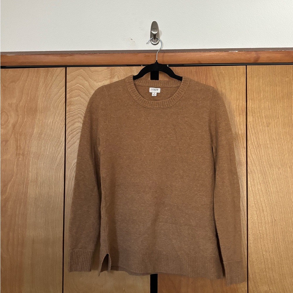J. Crew Women’s Camel Crewneck Sweater
